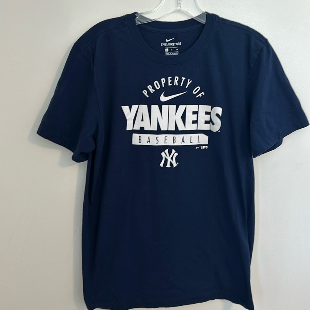 Nike New York Yankees Navy Blue MLB Baseball T-Shirt Sz Small Unisex